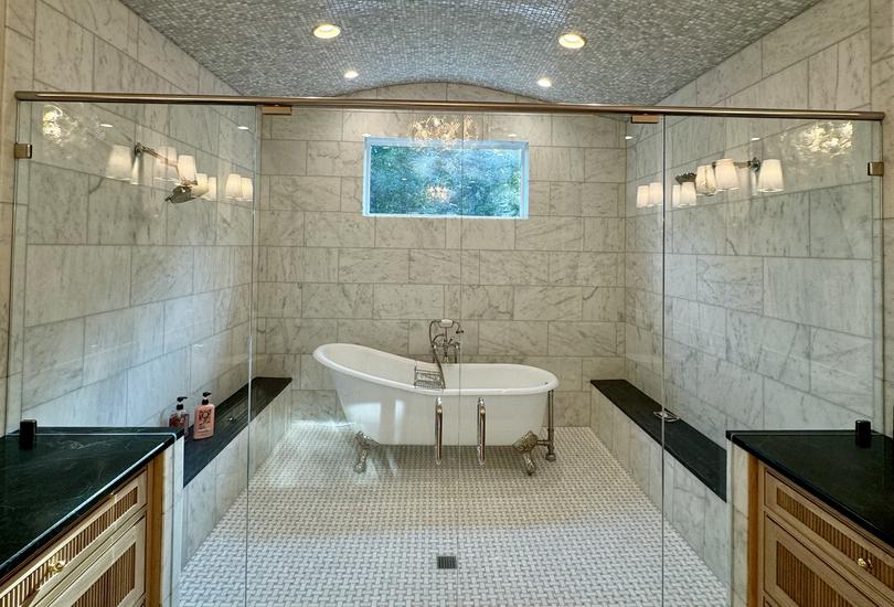 Featured tile installation